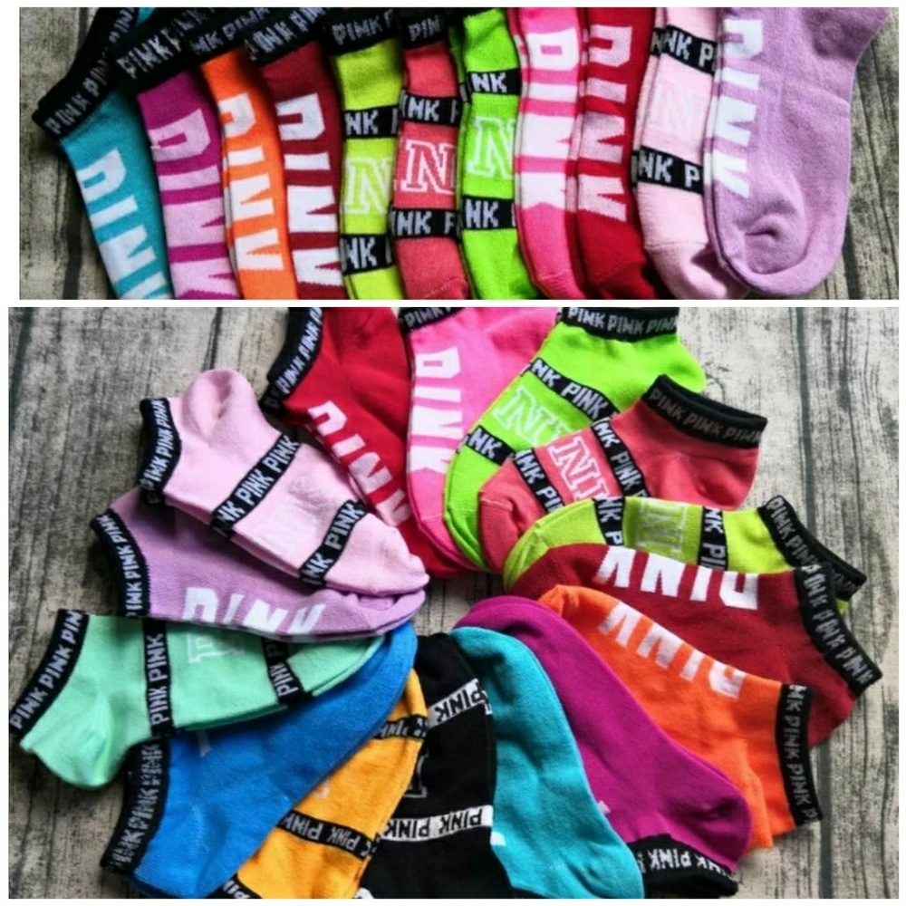 3 Random Pairs PINK No Show Socks